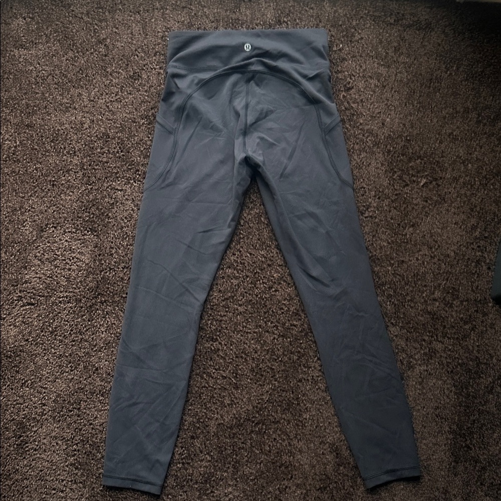 Lululemon All the Right Places black Leggings size 6 with pockets